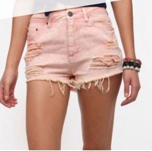 BDG Urban Outfitters pink Jean shorts